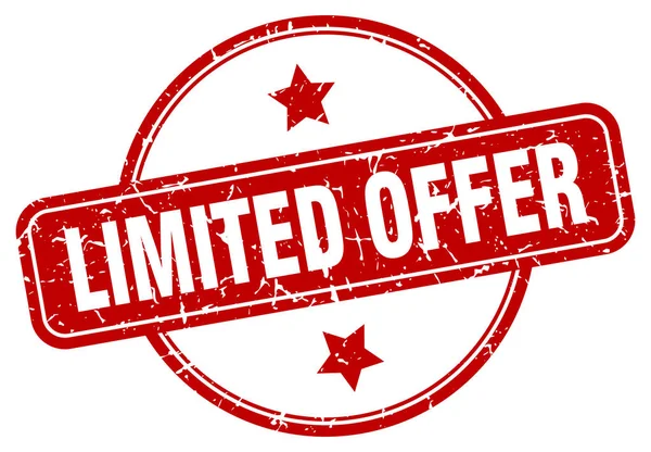 Limited offer sign — Stock Vector