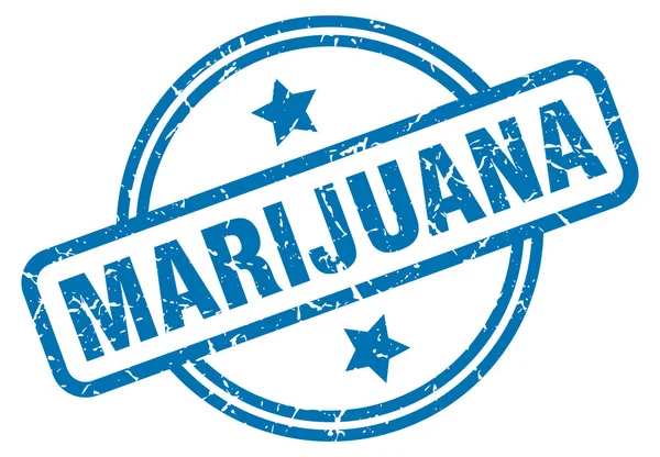 Marihuana Grunge Stempel — Stockvektor