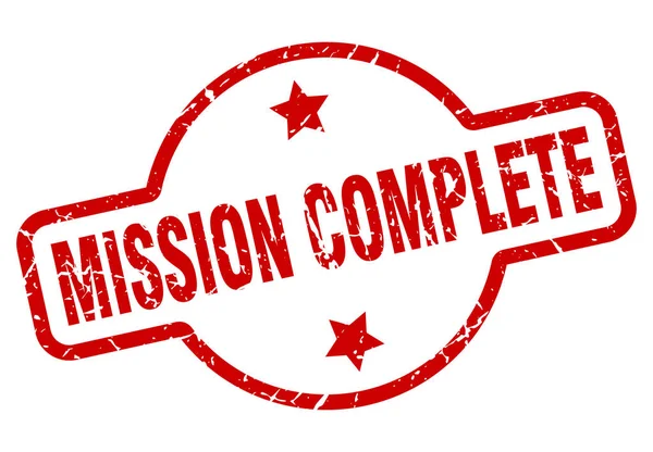 Mission complete stamp — Stock Vector