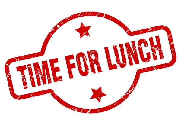 Hora del sello del almuerzo — Vector de stock