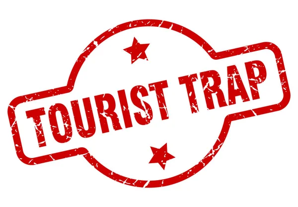 Timbro trappola turistica — Vettoriale Stock