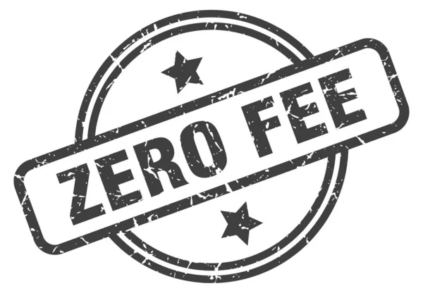 Zero fee stamp — Stock Vector