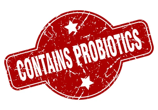 Contains probiotics — Stock Vector