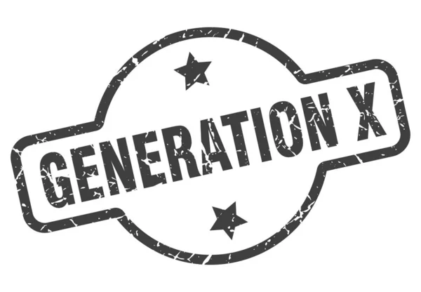 Generation x sign — Stock Vector