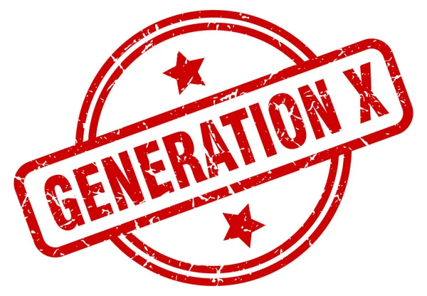X generáció — Stock Vector