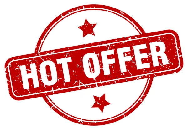 Hot offer sign — Stock Vector