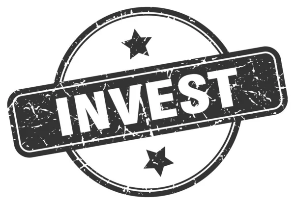 Investir selo grunge — Vetor de Stock