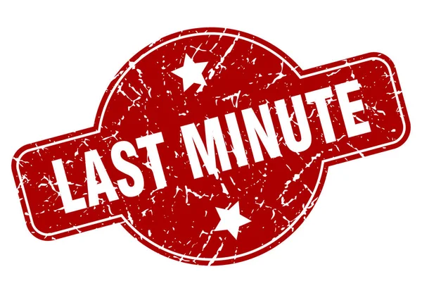Last Minute — Stockový vektor
