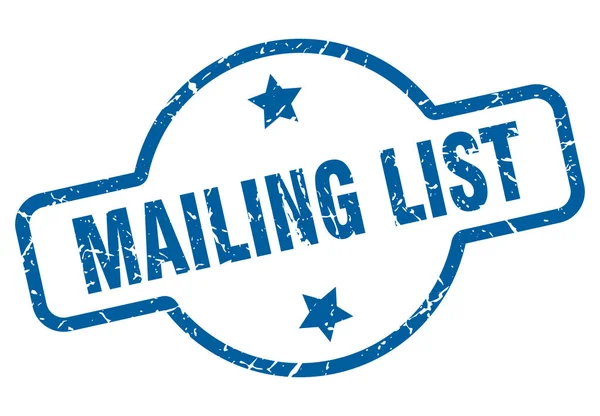 Mailing lijst — Stockvector