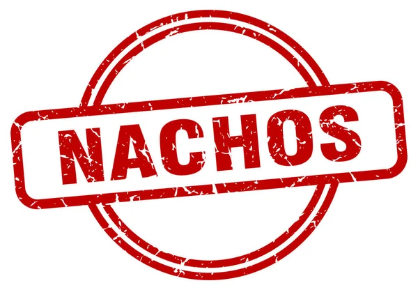 Nachos grunge stamp — Stock Vector