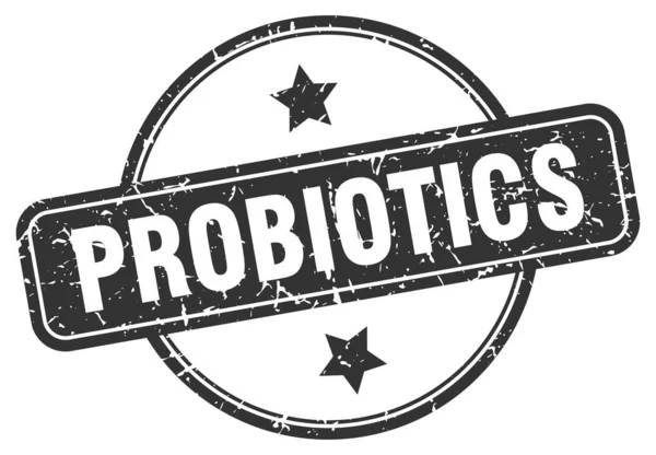 Пробиотики гранж-марка — стоковый вектор