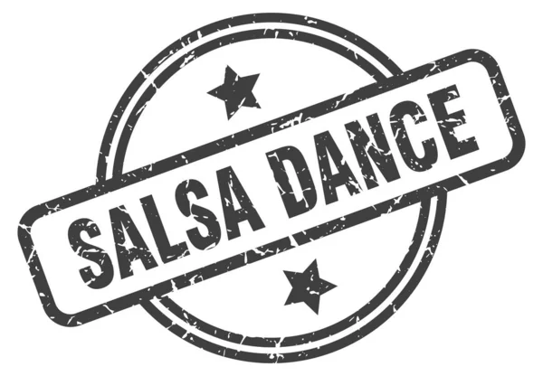 Sello de baile de salsa — Archivo Imágenes Vectoriales