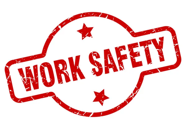 Work safety stamp — Stock Vector