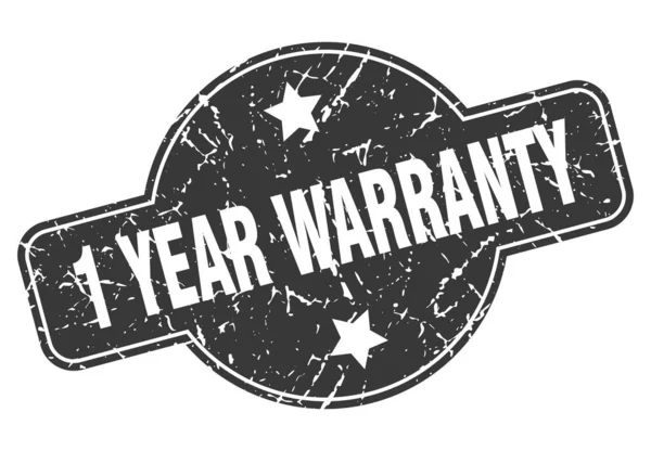 1 year warranty — Stock Vector