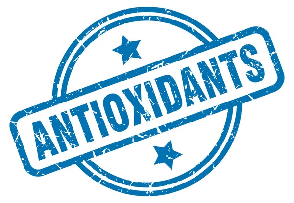 Antioxidantes grunge selo — Vetor de Stock