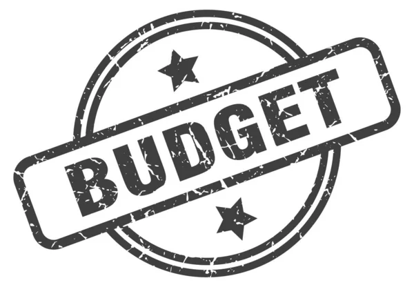 Бюджет штамп — стоковий вектор