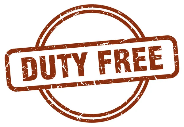 Duty gratis stempel — Stockvector