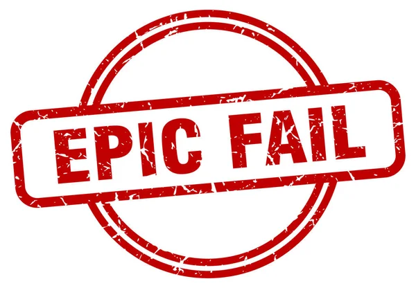 Epic fail grunge stamp — Stock Vector