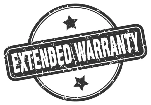 Extended warranty grunge stamp — Stock Vector