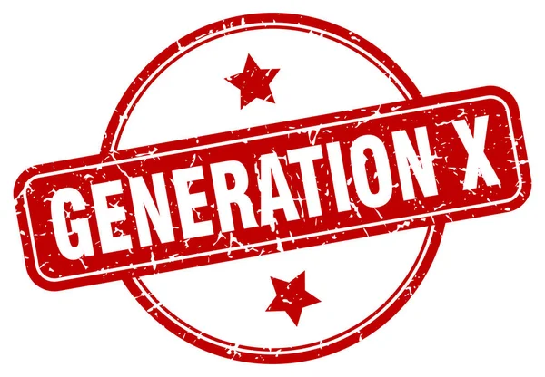 Generation x jel — Stock Vector