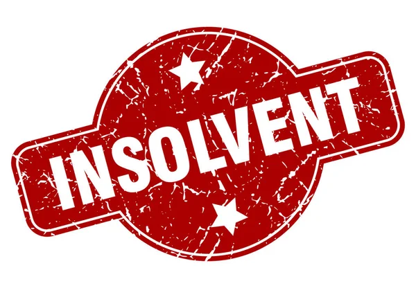 Insolvent — Stock Vector