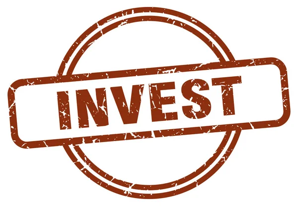 Investeren stempel — Stockvector