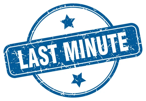 Last Minute — Stockový vektor