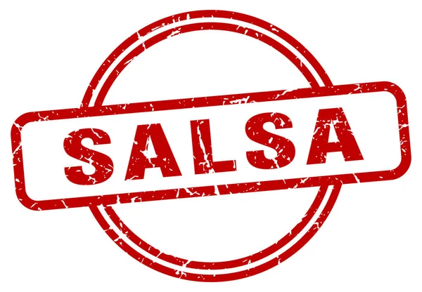 Timbre grunge salsa — Image vectorielle