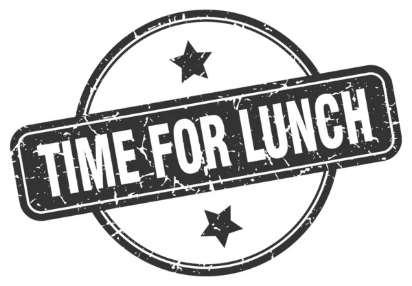 Czas na lunch grunge pieczęć — Wektor stockowy