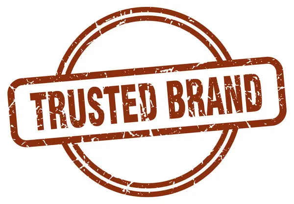 Trusted brand stamp — Stock Vector