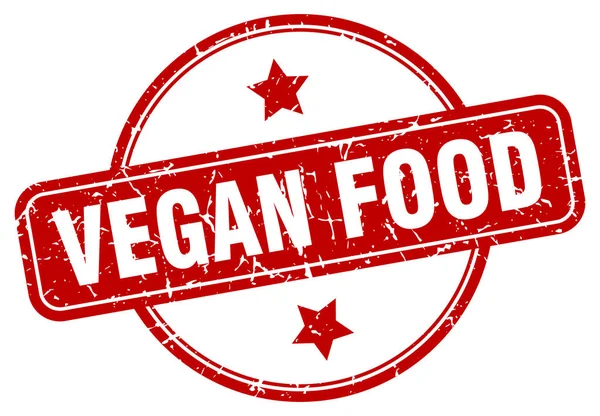 Signo de comida vegana — Vector de stock