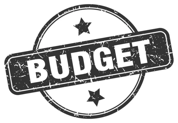 Sello grunge presupuesto — Vector de stock