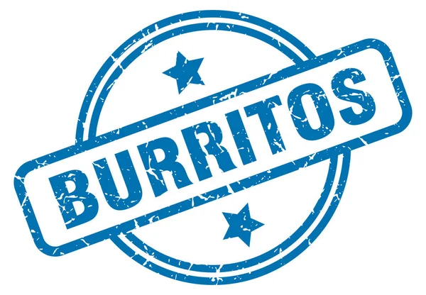 Burritos grunge damga — Stok Vektör