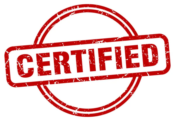 Certyfikat nieczysty pieczęć — Wektor stockowy