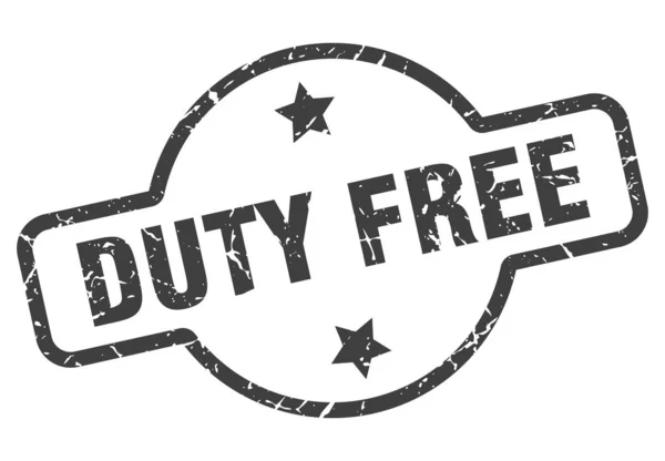 Duty-Free-Schild — Stockvektor