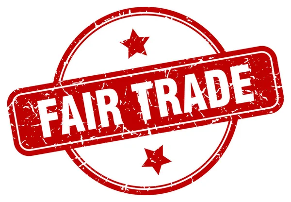 公平贸易的标志 — 图库矢量图片