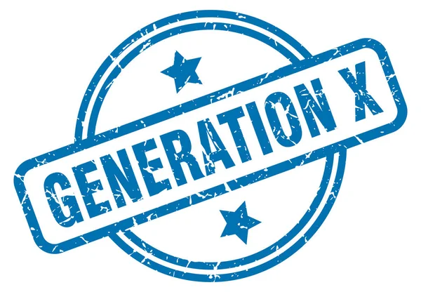 Generation x grunge bélyegző — Stock Vector