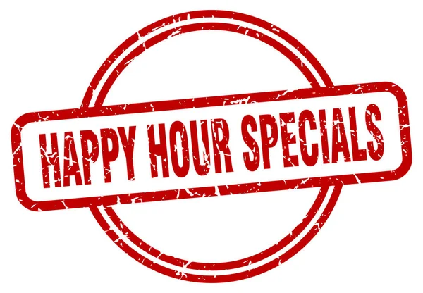 Happy Hour Specials grunge stämpel — Stock vektor