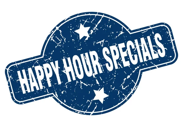 Happy hour speciali segno — Vettoriale Stock