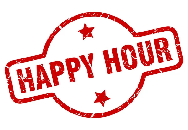 Happy hour razítko — Stockový vektor