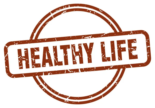 Sello de vida saludable — Vector de stock