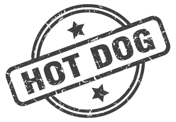 Timbre Hot Dog — Image vectorielle