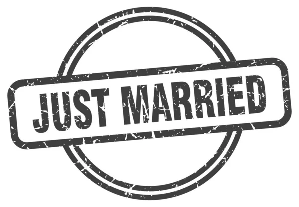 Acabo de casarme — Vector de stock