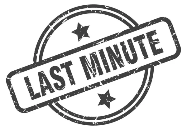 Last minute razítko — Stockový vektor