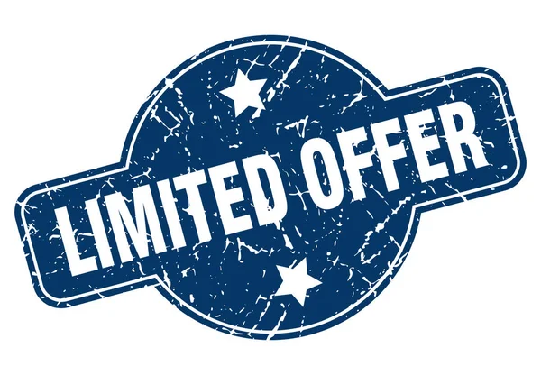 Limited offer sign — Stock Vector