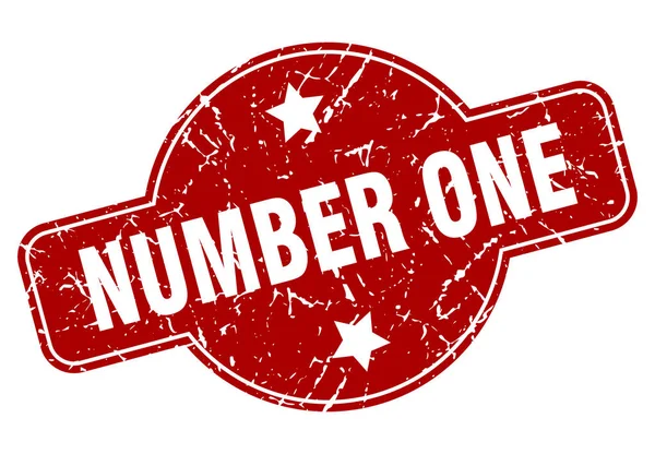 Number one — Stock Vector