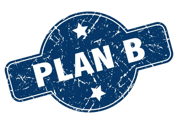 Plan b signo — Vector de stock