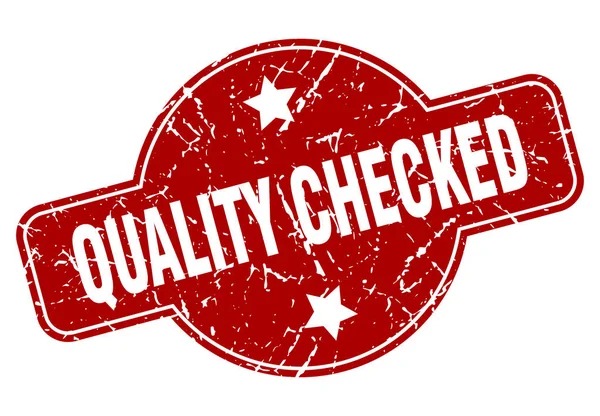 Quality checked — Stock Vector