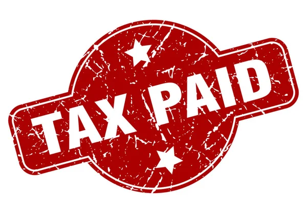 Betaalde belastingen — Stockvector