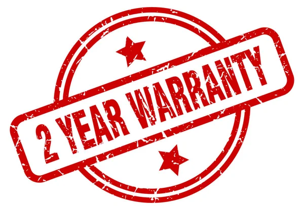 2 year warranty — Stock Vector